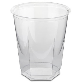 Plastikbecher Sechseckig PS Glasklar 250ml (1250 Uds)