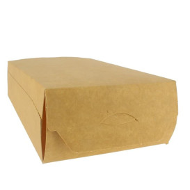 Geschlossene Pommes Box kraft (450 Einh.)