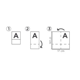 Spenderservietten Papier "Miniservis" Weiß 17x17cm (200 Stück)