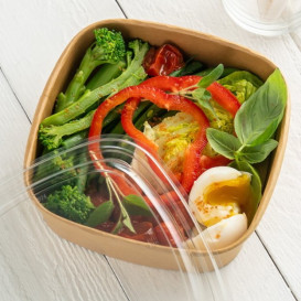 Verpackung Quadratische aus Kraftkarton 750ml 17x17x5cm (50 Stück)