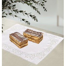 Spitzenpapier Rechteckig weiß "Litos" 14x24cm (2000 Stück)