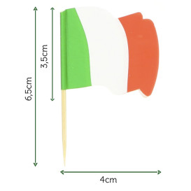 Holzspieße Flagge "Italien" 65mm (144 Einh.)