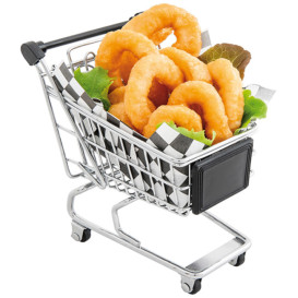 Mini-Einkaufswagen aus Stahl 130x135cm (1 Stück)