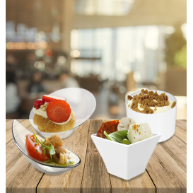 Plastikschüssel Durable SAN "Pagoda" Weiß 88ml (96 Stück)