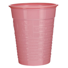 Plastikbecher PS Pink 200ml Ø7cm (50 Stück)