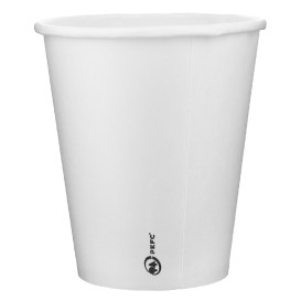 Karton Kaffeebecher to go weiß 9 Oz/280ml Ø8,1cm (50 Stück)