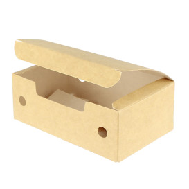 SnackBox mit Deckel To Go Klein Kraft 115x72x43mm (25 Stück)