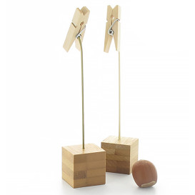 Zettelhalter aus Bambus 130mm (144 Stück)