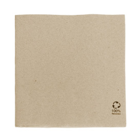 Papierservietten Kraft 2L rau 33x33cm (50 Stück)