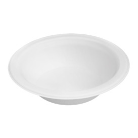 Schüssel Klassische Zuckerrohr Bagasse Weiß 355ml (50 Stück)