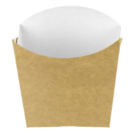 Kleine Pommesschütte Faltbox Kraft (25 Stück)