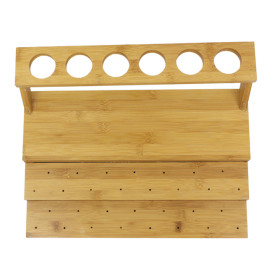 Spieß- und Kegelhalter aus Bambus 29x35,5x11,5cm (1 Stück)