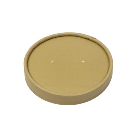 Kraftkarton-Deckel für Ø9,0cm Kraft Pappbecher (25 Stück)