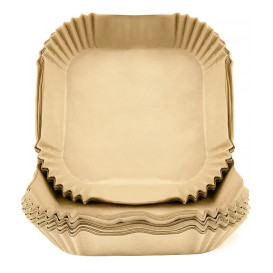 Kraftpapier für Heißluftfritteusen 40g 17x17x4cm (50 Stück) 