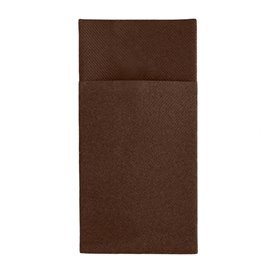 Bestecktaschen Airlaid Braun 40x40cm (30 Stück)