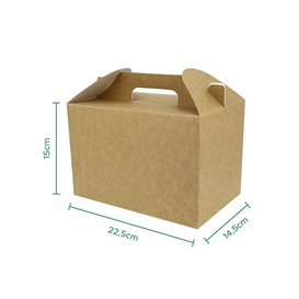 Lunchbox Kraft 225x145x150mm (25 Stück)