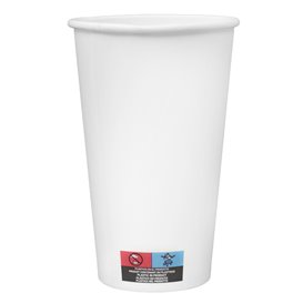 Karton Kaffeebecher to go weiß 16 Oz/500ml Ø9cm (25 Stück)