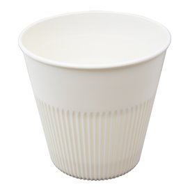 Langlebiger Wiederverwendbarer Becher PP Creme 230ml Ø9,6cm (300 Stück)