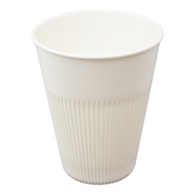 Langlebiger Wiederverwendbarer Becher PP Creme 355ml Ø9,6cm (300 Stück)