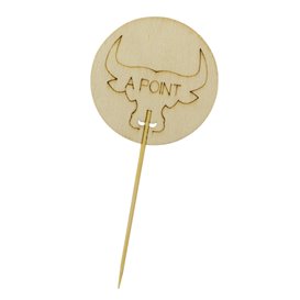 Bambus-Kochstab A Spitze 9cm “A Point” (60 Stück)