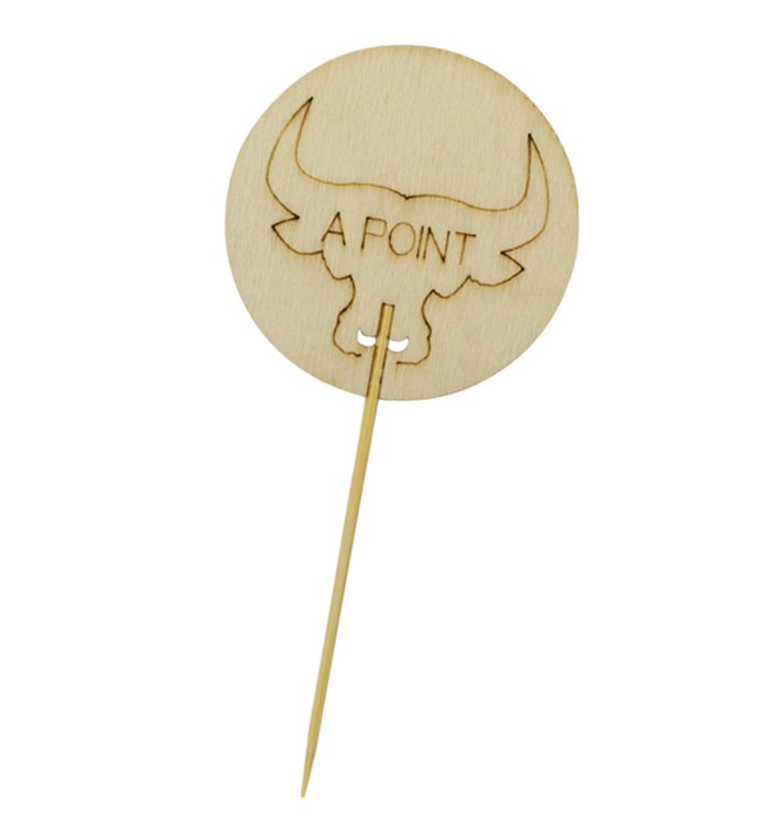 Bambus-Kochstab A Spitze 9cm “A Point” (60 Stück)