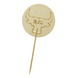 Bambus-Kochstab A Spitze 9cm “Bleu” (1200 Stück)